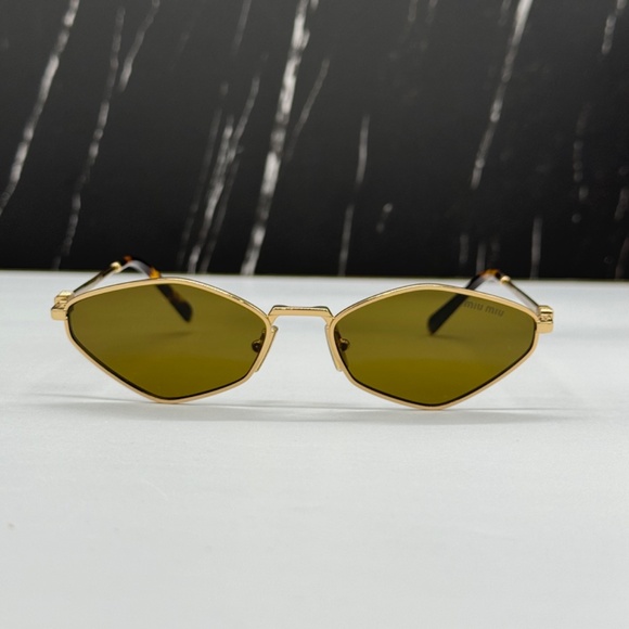 NEW SMU 56Z 5AK09Z MIU MIU SUNGLASSES MU56ZS 5AK09Z GOLD MU 56ZS WOMEN EYEWEAR main image 7